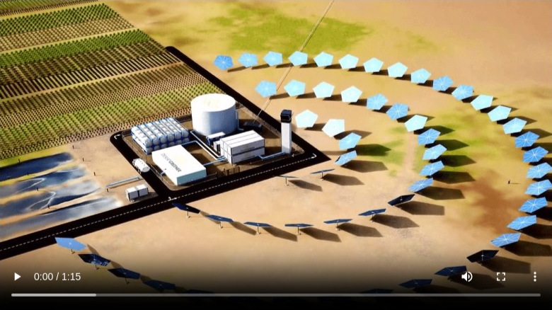 DESERTGREENER Turmanlage mit Spiegelsystem